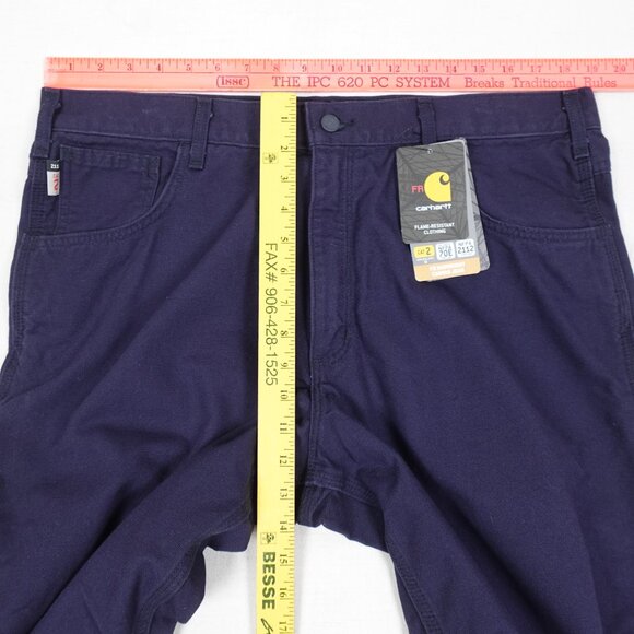 NEW Carhartt Fire Resistant Mid Weight Canvas Jean Men's 38x30 Workwear Pants - Picture 11 of 12